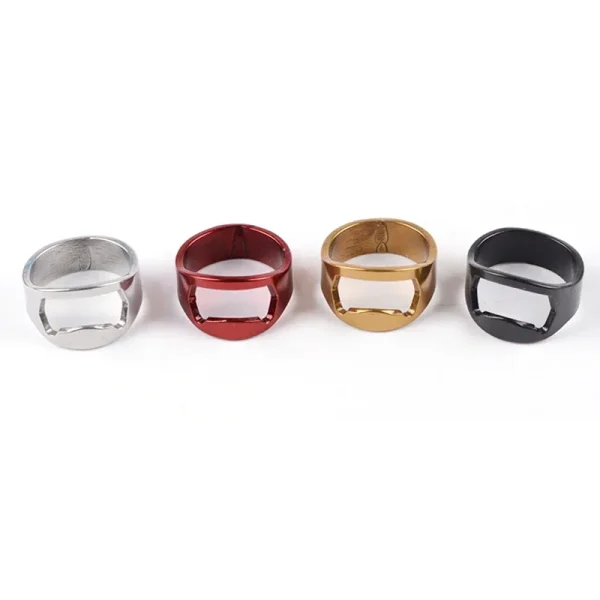 Mini Can Opener Stainless Steel Bottle Opener Ring-shape Bottle Beer Cap Opening Remover Kitchen Gadgets Bar Finger Opener Tools - Image 5