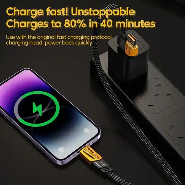 4 in 1 PD 65W 27W USB Cable Type C Dual Connector Lighting Mecha Style Fast Charging USB C Cable For iPhone 15 Samsung Xiaomi - Image 4