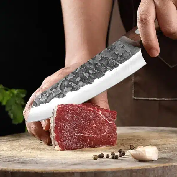 Meat Cleaver Butcher Kitchen Knife Stainless Steel Meat Chopping Chef Fish Vegetables Slicing Butcher Knife With Sheath - Image 3