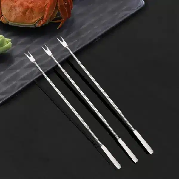 Xugar 6Pcs/set Lobster Crab Needle Stainless Steel Walnut Needle Fruit Fork Multi Function Kitchen Gadgets Seafood Tools Kitchen - Image 2