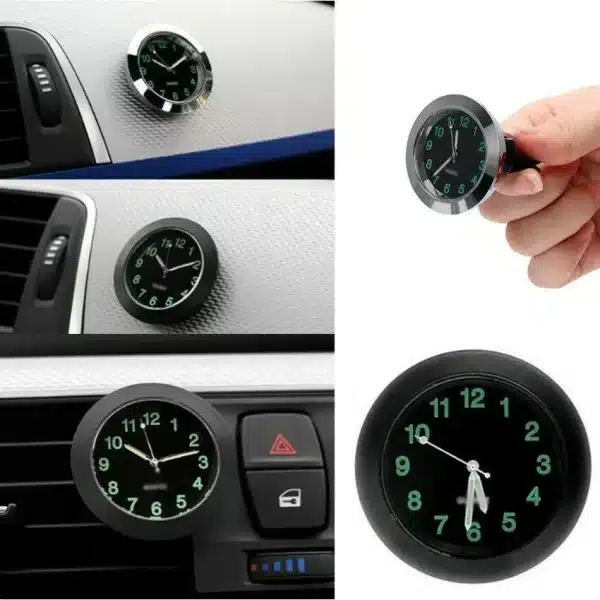 Mini Car Clock Luminous Air Vent Clip Clock Interior Quartz Analog Watch Decor Auto Replacement Parts - Image 6