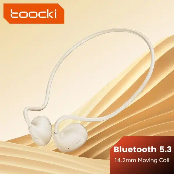 Toocki Air Conduction Bluetooth Earphones Bluetooth 5.3 Wireless Ear Hook Sport Headset Earbuds For Workouts Cycling Running