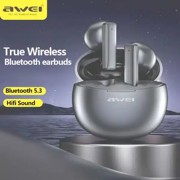 Awei T87 TWS Earbuds Wireless Bluetooth Earphones With Mic HD Call Noise Reduction Headphones Hifi Sound Music Headset Gamer