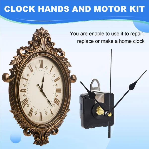 32mm Long Shaft DIY Quartz Clock Movement Mechanism with 5 Different Pairs Hands Wall Clock Repair Parts Replacement - Image 6