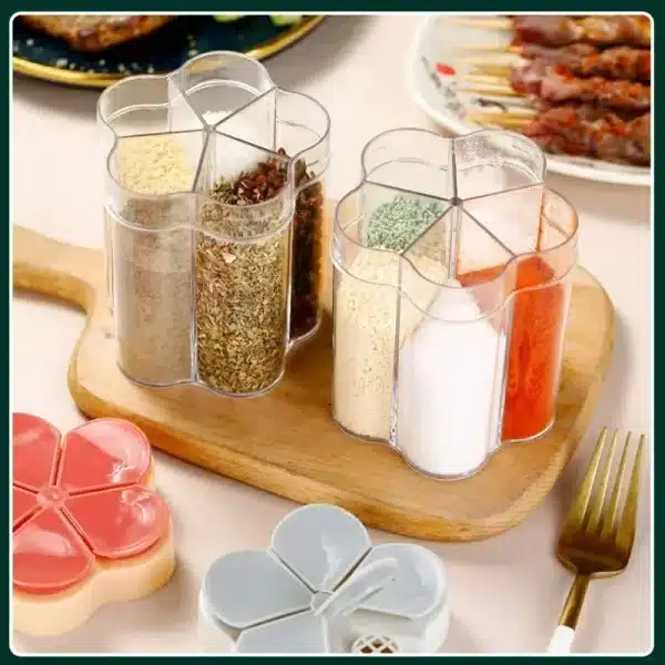 Seasoning Jar Plastic ContainerSeasoning Bottle Spice Organizer Outdoor Camping Seasonins Containers Kitchen Gadget Sets - Image 3