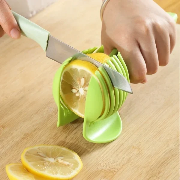 New Kitchen Handheld Orange Lemon Slicer Tomato cutting clip Fruit slicer Onion slicer Kitchenware Knife accessories