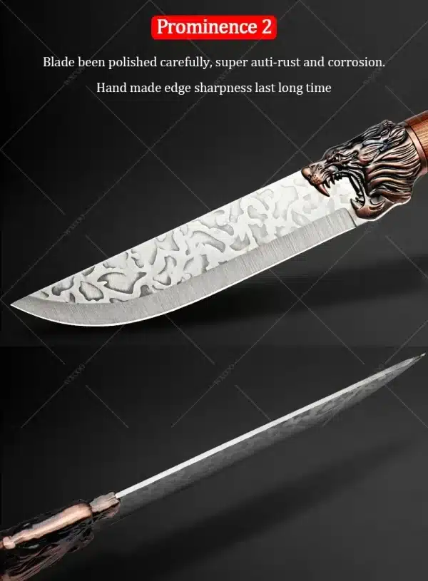 WXCOO Forged Kitchen Chef Knife Set Stainless Steel Meat Fish Fruit Vegetables Slicing Knife Butcher Boning Cleaver Knives - Image 3