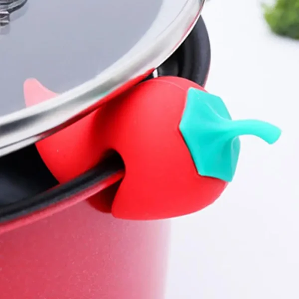 1Pc Silicone Pot Lid Anti-spill Rack Heat-resistant Anti-Overflow Stoppers Pot Cover Lifter Holder Creative Kitchen Tool Gadget - Image 2