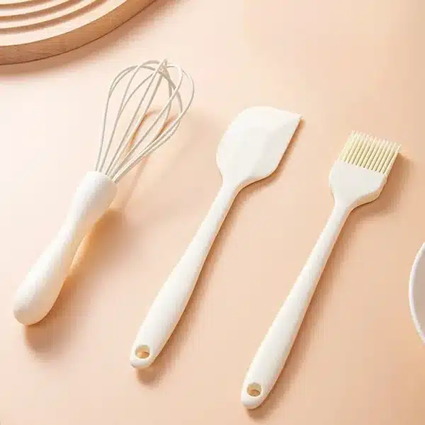 3PCS/SET Silicone Baking Set Cake Cream Spatula Scraper Kitchen Household Egg Whisk Barbecue Oil Brush Gadget Kitchen Supplies - Image 5