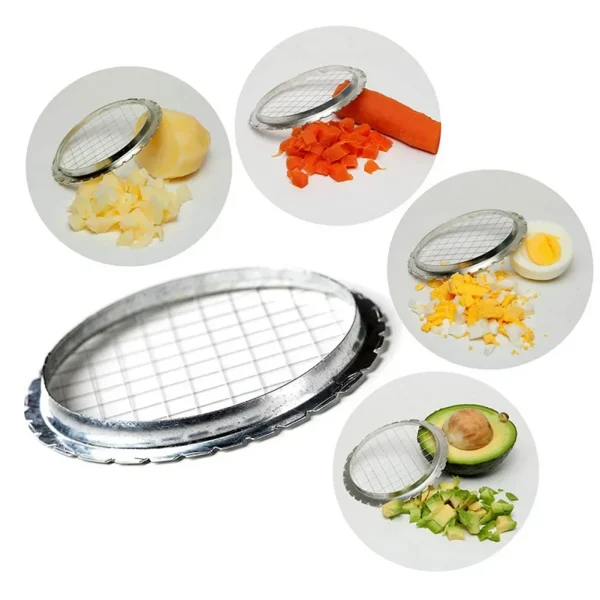 1 Pc Egg Slicer Cutter Blade Cubes Round Grid Cutting-Tools Stainless Steel For Mushrooms Vegetables Kitchen Cooking Gadgets