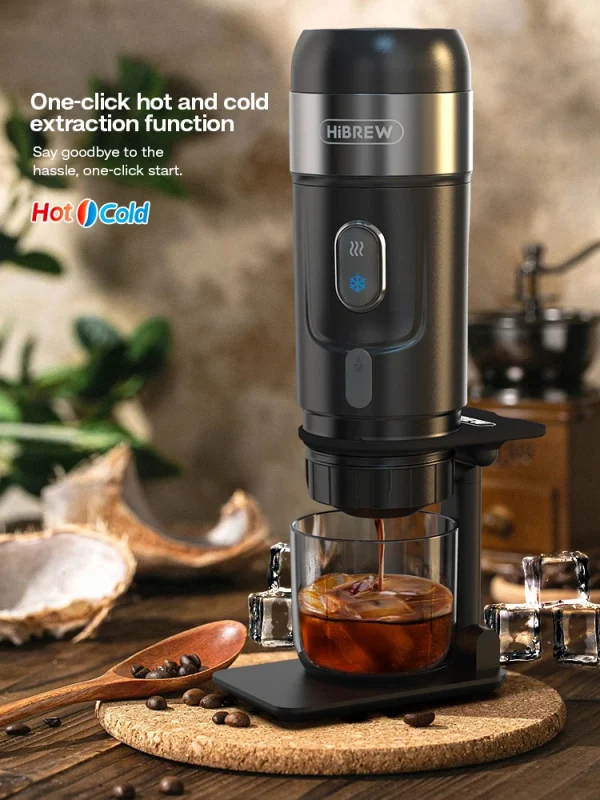 HiBREW Portable Coffee Machine for Car & Home,DC12V Expresso Coffee Maker Fit Nexpresso Dolce Pod Capsule Coffee Powder H4A - Image 5
