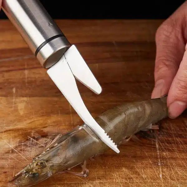 Kitchen Tool Fish Accessories Shrimp Peeler Stainless Steel Fish Knife Shrimp Line Cutting Scraping Digging Clean Knife Peeler - Image 3