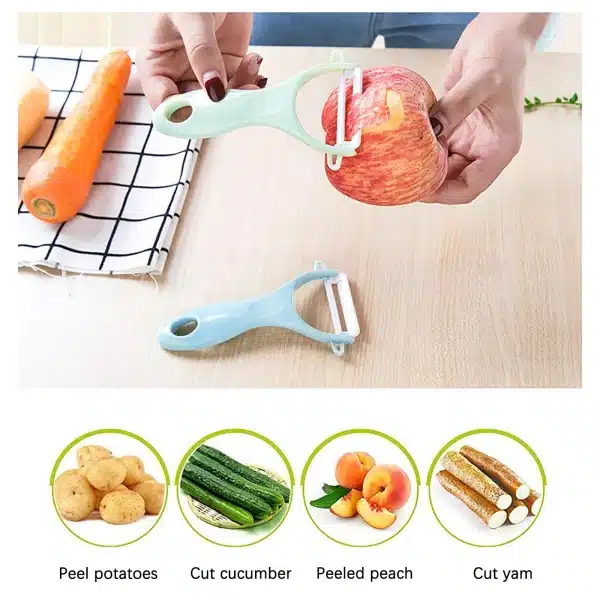 Ceramic Creative Peeler Practical Multi-function Children Vegetable Fruit Paring Knife Household Kitchen Tool - Image 2