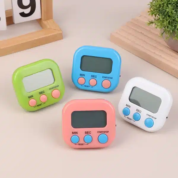 New LED Counter Display Alarm Clock Magnetic Digital Timer Manual Electronic Countdown Counting Up Timer Kitchen Cooking Gadgets - Image 2