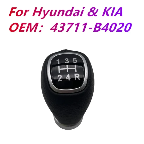 5 Speed Gear Shift Knob Shifter Lever Stick Ball For Hyundai & KIA Car Interior Replacement Accessories 43711-B4020 Parts