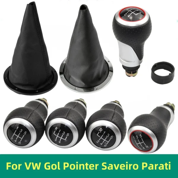 Gear Shift Knob Gaiter Boot Cover Collar For VW Gol Pointer Saveiro Parati 2005-2010 Car Accessories Interior Replacement Parts