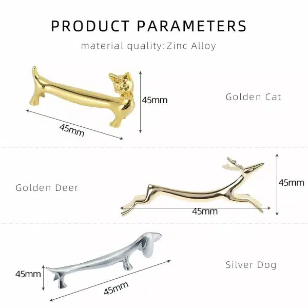 Folks Knives Holder Set Cat Dog Deer Design Kitchen Gadget Alloy Material Chopsticks Holder Tableware Rest Dinner Decoration - Image 4