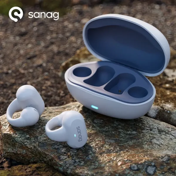 Sanag Z50s Open Ear Air Conduction TWS Earphone Bluetooth Wireless Headphone Panoramic Sound Sports Waterproof Ear Clip Earbuds