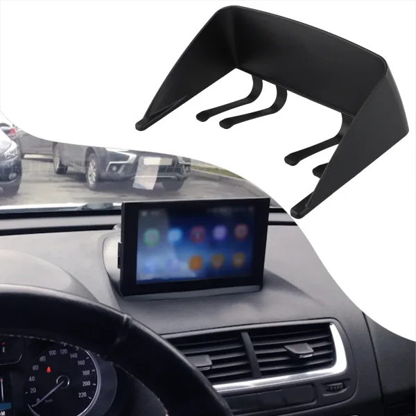 7 Inch GPS Sunshade Visor Lens Hood Anti-Glare Car Navigator Cover GPS Anti-glare Visor Car Interior Accessory Replacement Parts - Image 3