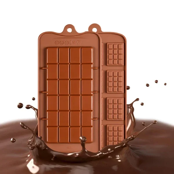 24 Cavity Silicone Chocolate Mold Fondant Pasteleria Candy Bar Waffles Molds Kitchen Gadget Sets Cake Tools moule chocolat