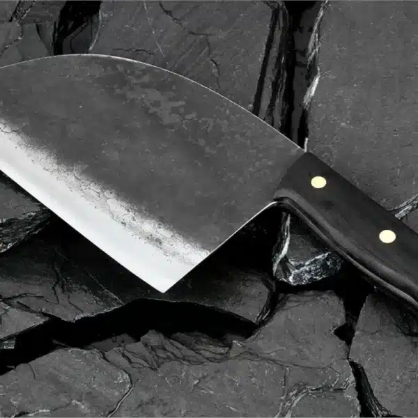 Full Tang Chef Knife Handmade Forged High-carbon Clad Steel Kitchen Knives Cleaver Filleting Slicing Broad Butcher knife - Image 2