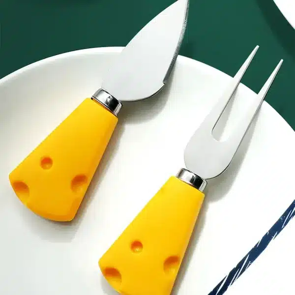 Cheese Knife Kitchen Accessories Gadgets Baking Tools Form for Cooking Cake Decorating Tools Cheese Knife and Fork Cuisine. - Image 4