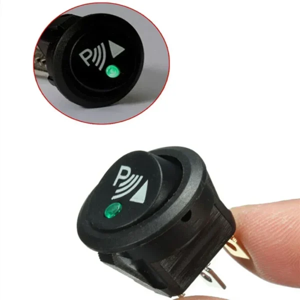 3 Pin Round Rocker Parking Off Switch Front Rear Walking Sensor Interior Accessories Interior Replacement Parts - Image 5