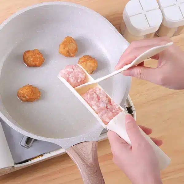 Kitchen Gadgets Meatball Maker Cooking Fried Fish Beaf Rice Balls Making Device Sausage Maker Plastic Machine Set Mold Spoon - Image 3