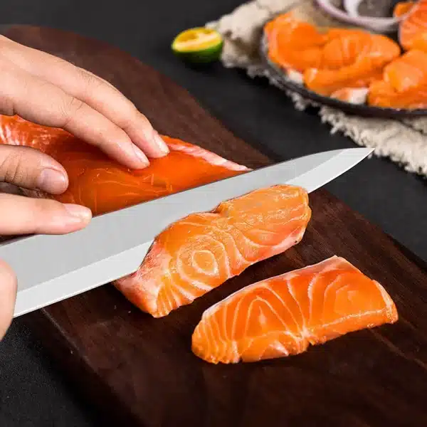 Sushi Knife Salmon Fish Filleting Japanese Chef Knife Stainless Steel Vegetables Slice Meat Cleaver Kitchen Knife - Image 4