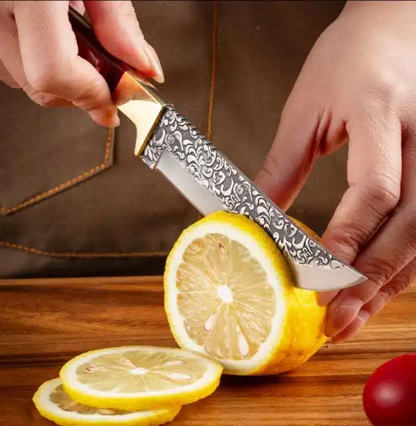 Forged Boning Meat Cleaver Knife Stainless Steel Mongolian Kitchen Hand Meat Fruit Knife Roasted Lamb Steak Knife with Cover - Image 5