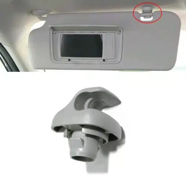 1Pc Car Interior Sun Visor Plastic Clips Hanger Hook Accessories Car Sunshade Card Buckle Grey Replace Parts Fit for Honda - Image 2