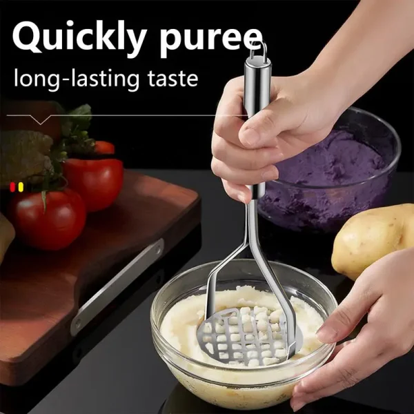 Potato Press Avocado Ricer Fruit Smasher Creative Mud Press Mashed Potato Ricer Stainless Steel Press and Mash Kitchen Gadget - Image 5