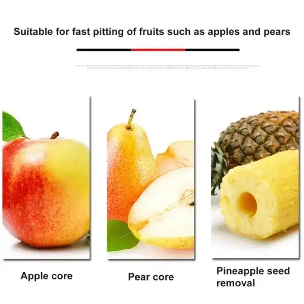 Stainless Steel Apple Corer Fruit Seed Core Remover Pear Apple Corer Seeder Slicer Knife Kitchen Gadgets Vegetable Tools - Image 5