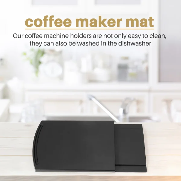 Kitchen Sink Sliding Coffee Tray Mat, Under-Cabinet Equipment Coffee Machine Toaster Countertop Storage Moving Slider-Base - Image 2