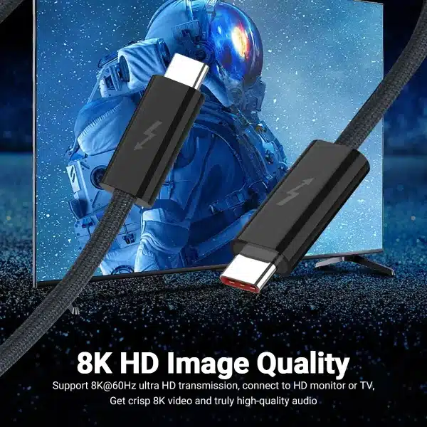 USB 4.0 Type-C Data Cable 240W Fast Charging Cable with 40Gbps Speed 8K HD Video Support Thunderbolt 3/4 for Phone Switch iPad - Image 4