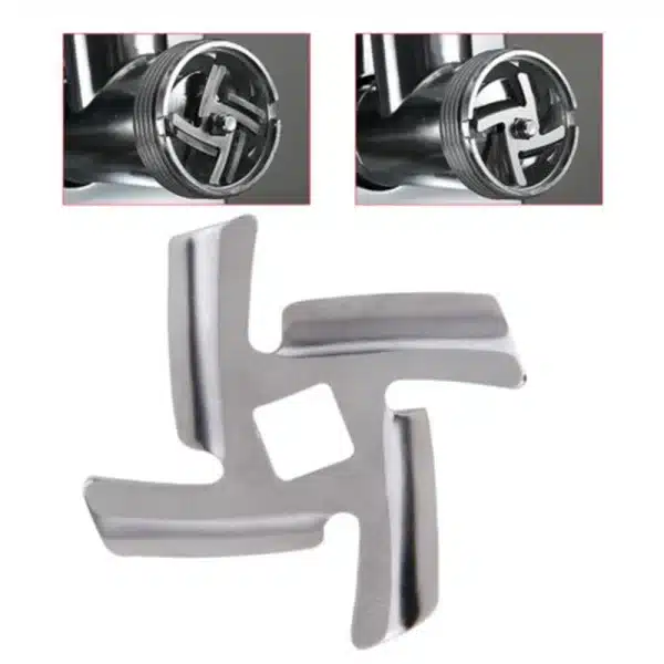 1/3 Pieces/Set Meat Mincer Knifes Stainless Steels Bore 8mm 4 Blades Square Hole Kitchen Meat Grinder Parts - Image 2