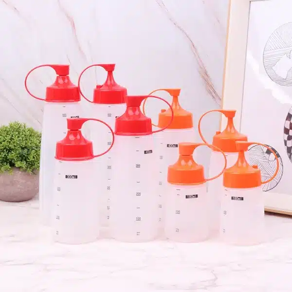 180/250/300/550ml Plastic Sauce Squeeze Bottle Olive Oil Bottles Kitchen Gadgets Kitchen Salad Sauce Squeeze Bottle Cook Tool - Image 2