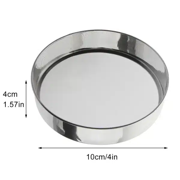 Flour Sieve Flour Sifter Kitchen Cooking Dining Household Instrument Mesh Round Silver Strainers Tools Bar Gadgets - Image 4