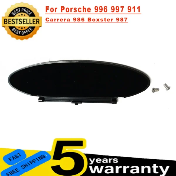 1x 2x Visor Mirror Cover Black Replacement Parts For Porsche 996 997 911 Carrera 986 Boxster 987 Cayman Car Interior Accessories