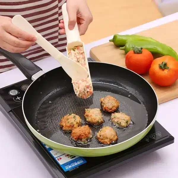 2pcs Plastic Meatball Maker Set Fried Fish Beaf Meat Making Balls Mold Spoon Meat Tools Kitchen Gadgets Cooking Accessories - Image 2