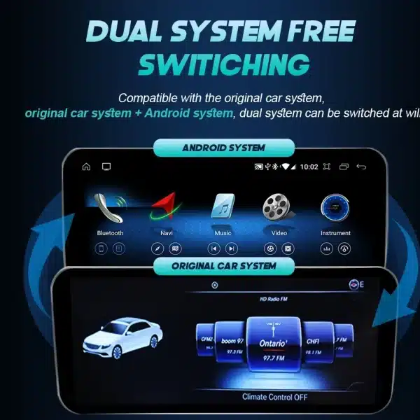 Android 14 Wireless CarPlay For Mercedes Benz C Class W205 GLC X253 V W446 2015-2018 Car Multimedia Navigation GPS DSP 4G WiFi - Image 4