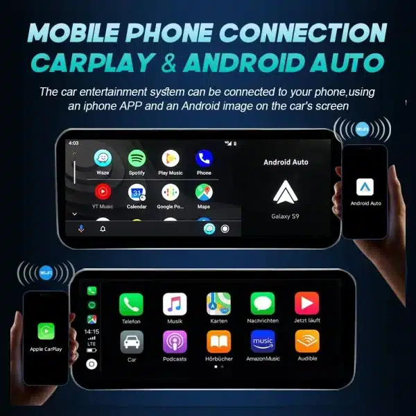 Android 14 Wireless CarPlay For Mercedes Benz C Class W205 GLC X253 V W446 2015-2018 Car Multimedia Navigation GPS DSP 4G WiFi - Image 3