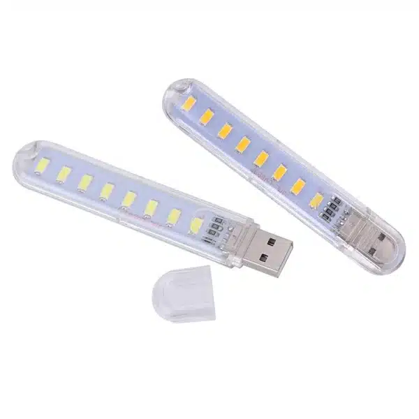 Mini Portable USB LED Book Light DC5V Ultra Bright Reading Book Lamp 8leds Lights For Power Bank PC Laptop Notebook - Image 2