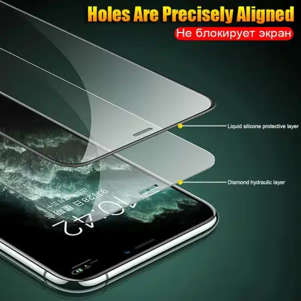 Protective Glass on For iPhone 11 12 Mini Pro Max screen protector Tempered glass For iPhone 6 S 7 8 Plus X XR XS Max Glass - Image 3