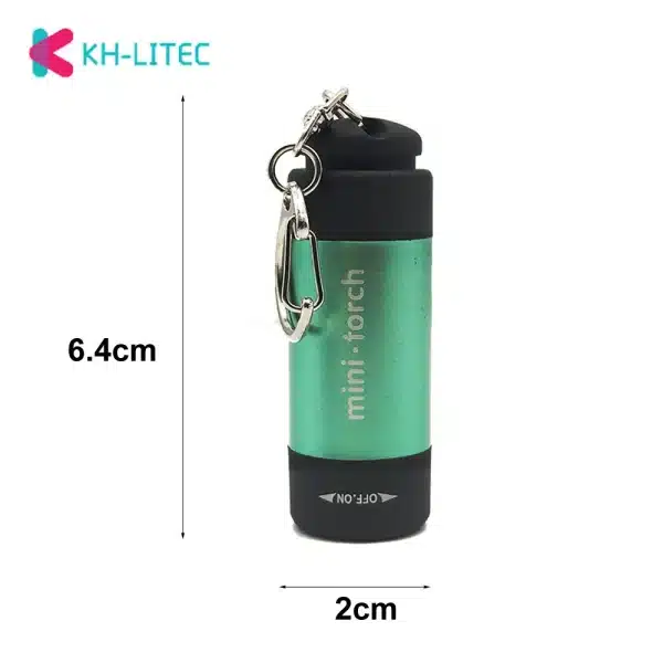 New Pocket Mini LED Flashlight USB Rechargeable Portable Waterproof White Light Keychain Torch Super Small Lanterna with Battery - Image 4