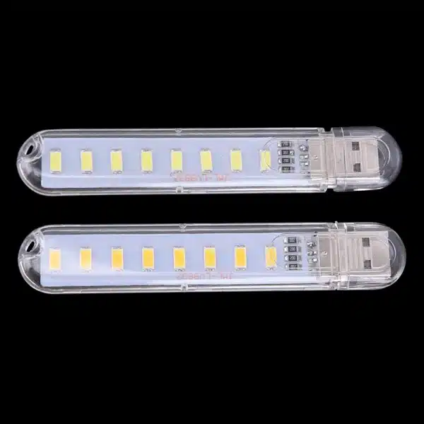 Mini Portable USB LED Book Light DC5V Ultra Bright Reading Book Lamp 8leds Lights For Power Bank PC Laptop Notebook - Image 4