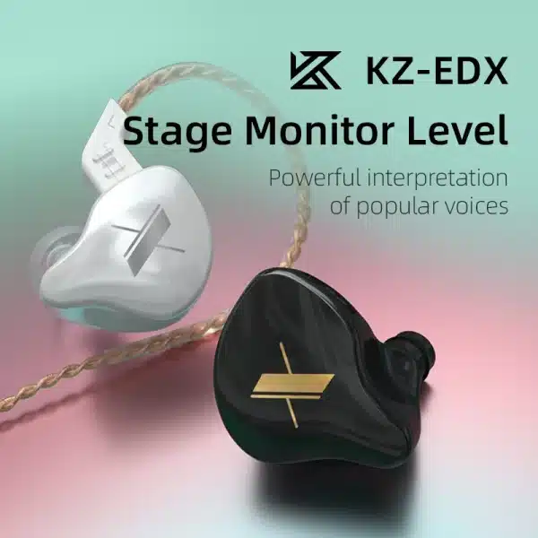 KZ EDX Bass In Ear Earphones HIFI Music Stereo Earbuds Active Noise Cancelling Mobile Phone Headphones With Microphone Headset - Image 2