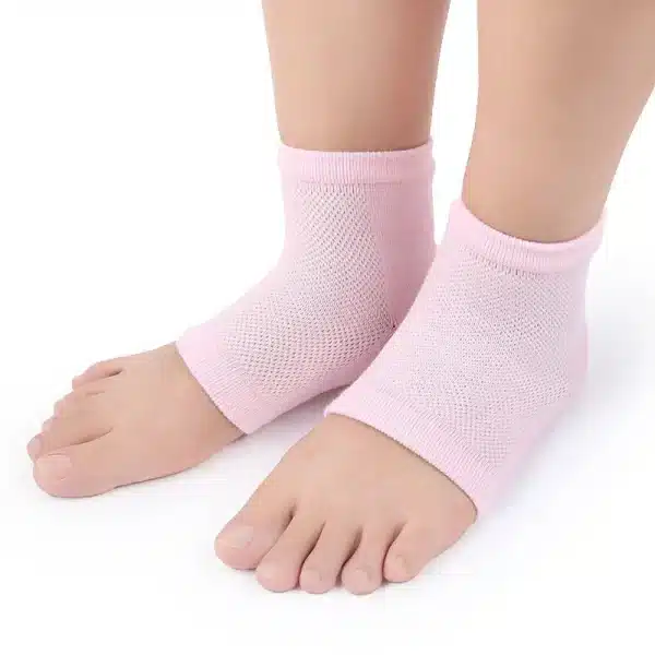 1Pair Heel Moisturizing Socks Open Toe Socks Cracked Gel Heel Socks Foot Toeless Heel Repair Socks for Dry Hard Cracked Feet - Image 2