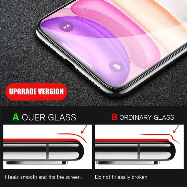 Tempered Glass for iPhone 11 Pro Max 11Pro Max Screen Protector Full Protective Film for iPhone X 7 8 Protective Glass - Image 4