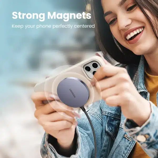 UGREEN Magnetic Wireless Charger For iPhone 16 15 14 pro max Charger Magnet Induction Charger For iPhone Wireless Charging Pad - Image 2